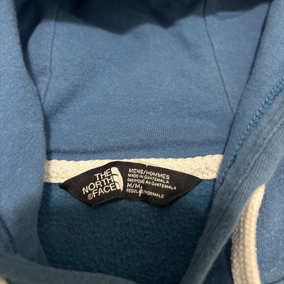 The North Face Men's Size Medium Blue Hoodie Pullover Sweatshirt - Picture 4 of 5